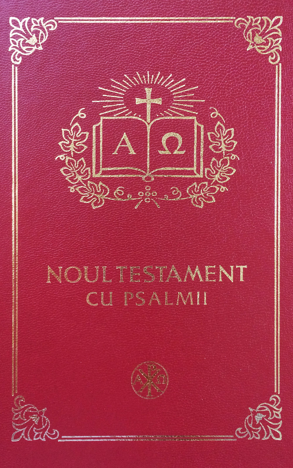 Noul Testament cu Psalmii - format 053 grena aurit