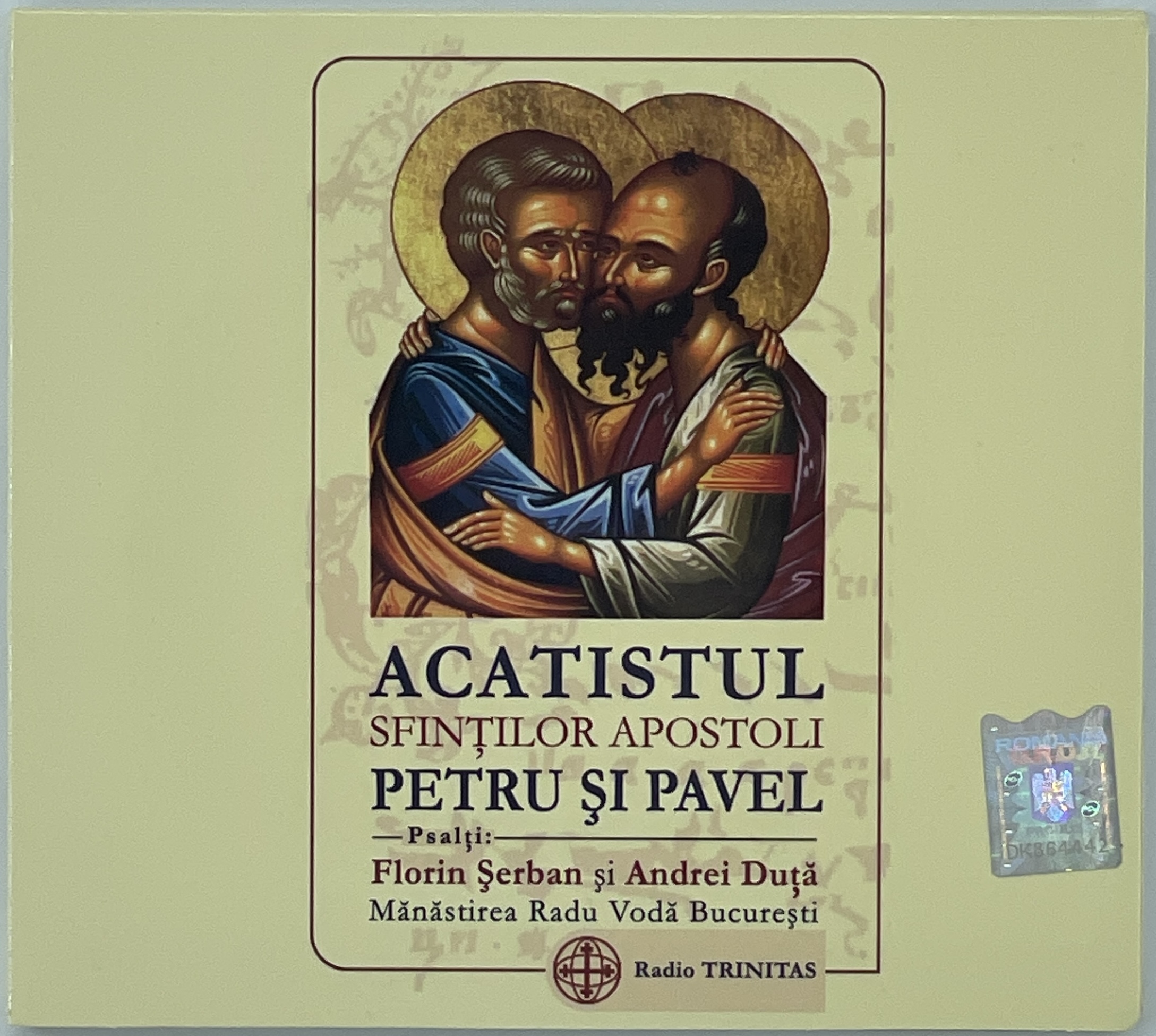 CD audio Acatistul Sfinţilor Apostoli Petru şi Pavel