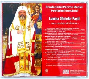 CD audio Lumina Sfintelor Paşti - Cuvântări de Înviere - verso